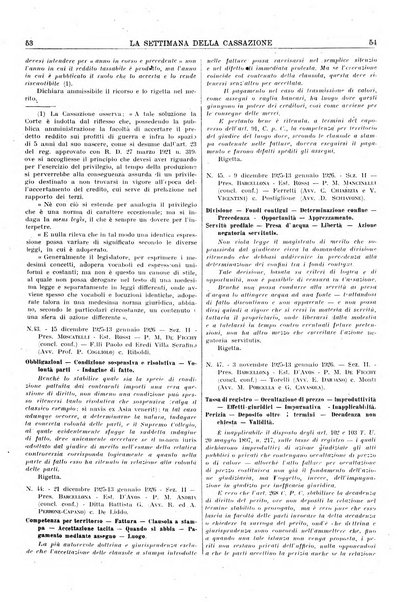 La settimana della Cassazione settimanale di giurisprudenza, legislazione, vita forense