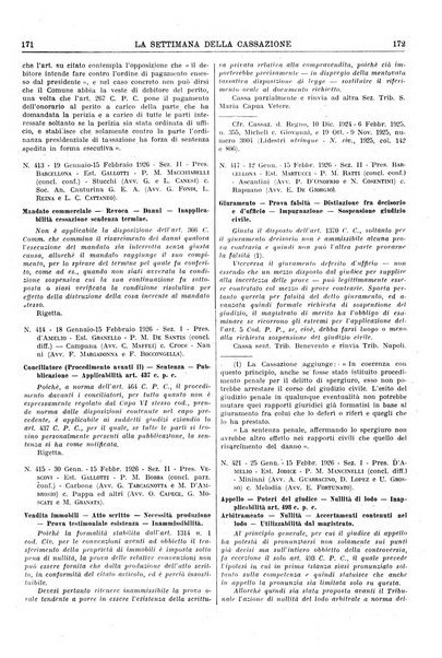 La settimana della Cassazione settimanale di giurisprudenza, legislazione, vita forense