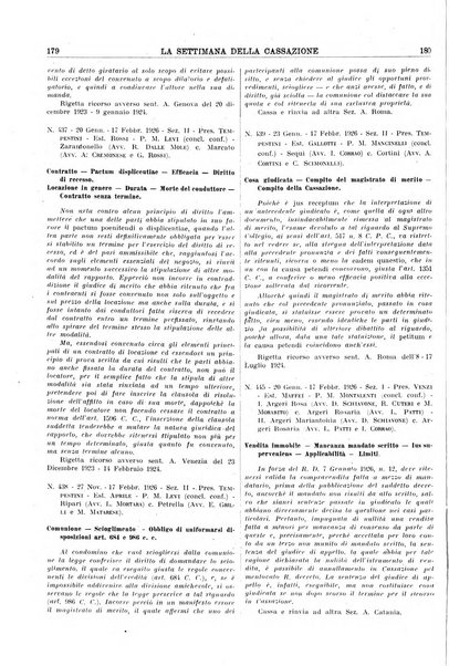 La settimana della Cassazione settimanale di giurisprudenza, legislazione, vita forense