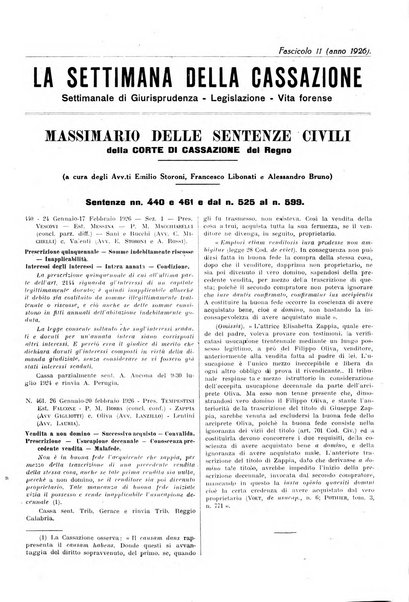 La settimana della Cassazione settimanale di giurisprudenza, legislazione, vita forense