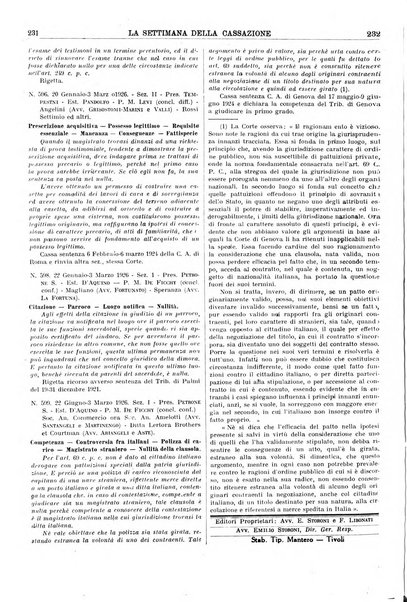 La settimana della Cassazione settimanale di giurisprudenza, legislazione, vita forense