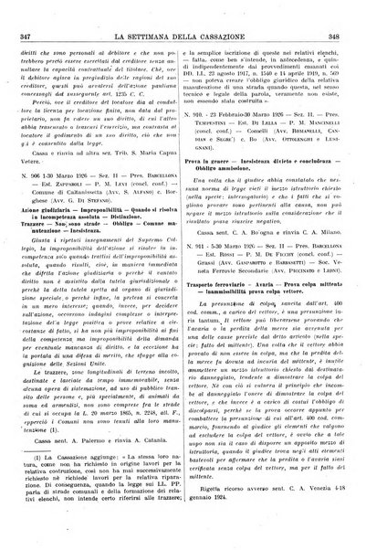 La settimana della Cassazione settimanale di giurisprudenza, legislazione, vita forense