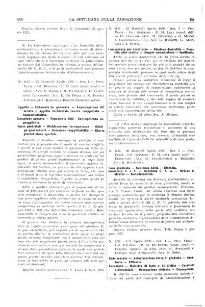 La settimana della Cassazione settimanale di giurisprudenza, legislazione, vita forense