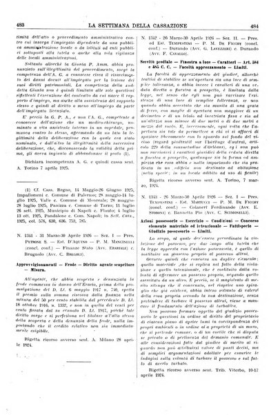 La settimana della Cassazione settimanale di giurisprudenza, legislazione, vita forense