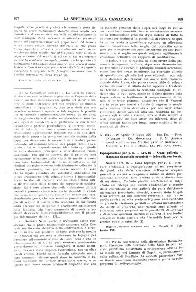 La settimana della Cassazione settimanale di giurisprudenza, legislazione, vita forense