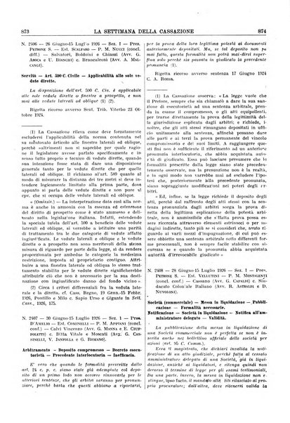 La settimana della Cassazione settimanale di giurisprudenza, legislazione, vita forense