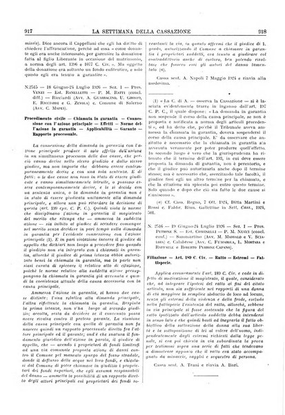 La settimana della Cassazione settimanale di giurisprudenza, legislazione, vita forense