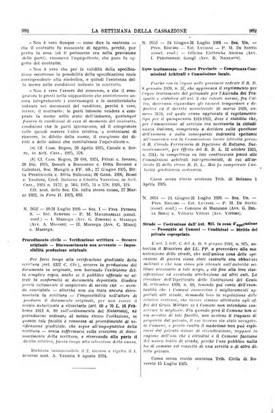 La settimana della Cassazione settimanale di giurisprudenza, legislazione, vita forense