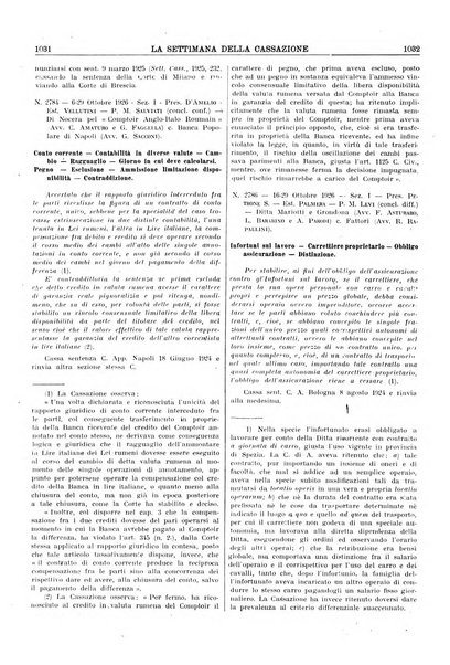 La settimana della Cassazione settimanale di giurisprudenza, legislazione, vita forense