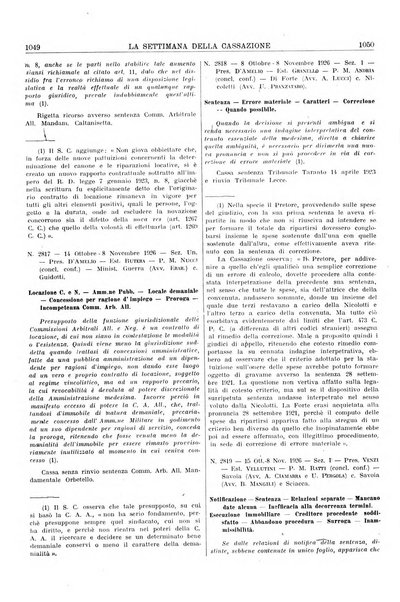 La settimana della Cassazione settimanale di giurisprudenza, legislazione, vita forense