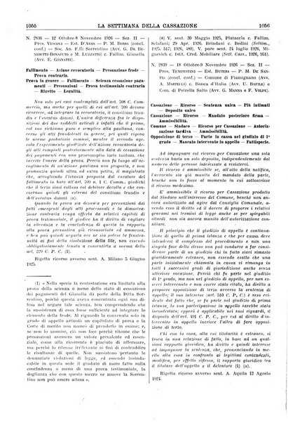 La settimana della Cassazione settimanale di giurisprudenza, legislazione, vita forense