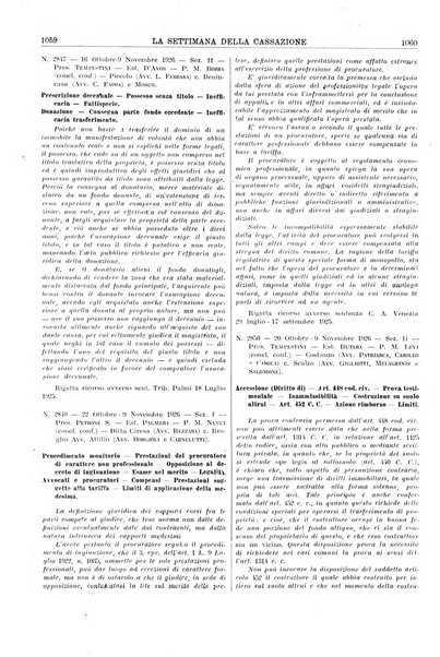 La settimana della Cassazione settimanale di giurisprudenza, legislazione, vita forense