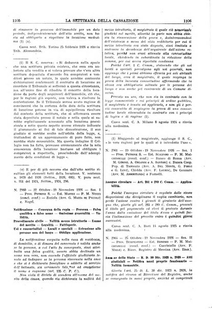 La settimana della Cassazione settimanale di giurisprudenza, legislazione, vita forense