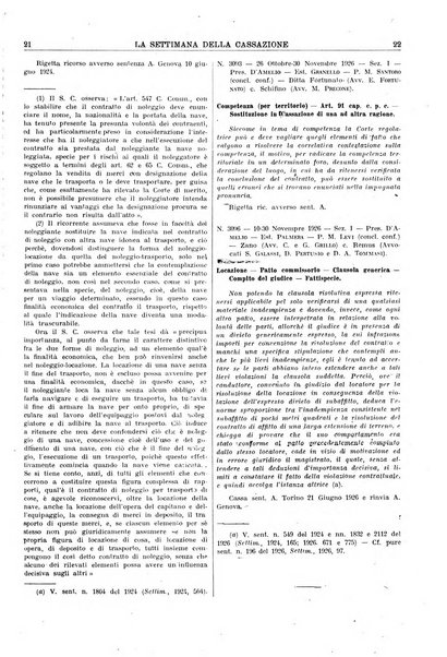 La settimana della Cassazione settimanale di giurisprudenza, legislazione, vita forense