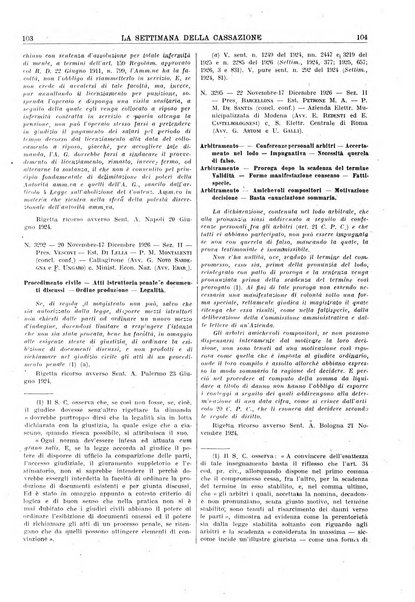 La settimana della Cassazione settimanale di giurisprudenza, legislazione, vita forense