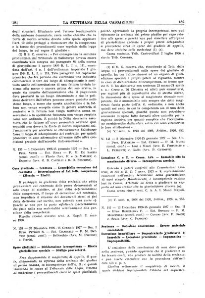 La settimana della Cassazione settimanale di giurisprudenza, legislazione, vita forense