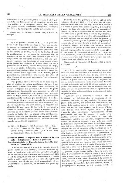 La settimana della Cassazione settimanale di giurisprudenza, legislazione, vita forense