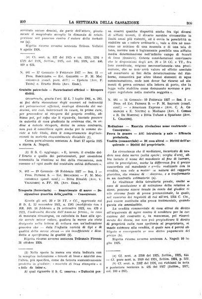 La settimana della Cassazione settimanale di giurisprudenza, legislazione, vita forense