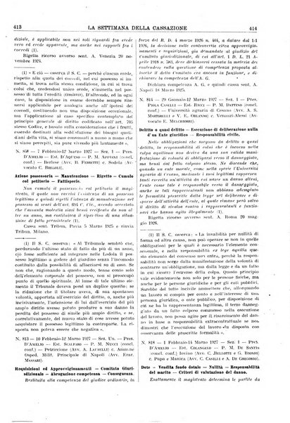 La settimana della Cassazione settimanale di giurisprudenza, legislazione, vita forense