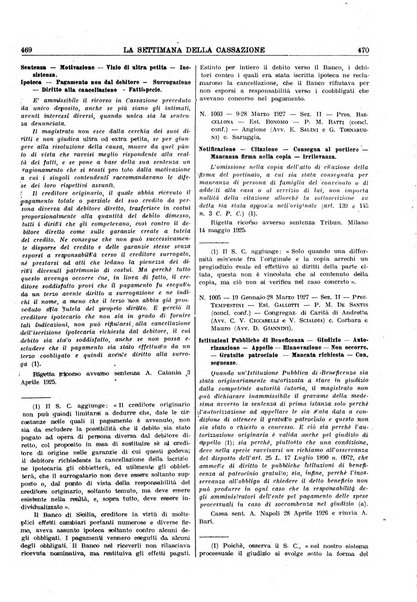 La settimana della Cassazione settimanale di giurisprudenza, legislazione, vita forense