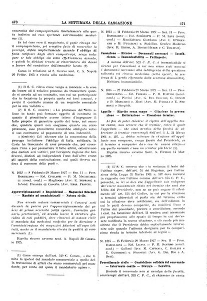 La settimana della Cassazione settimanale di giurisprudenza, legislazione, vita forense