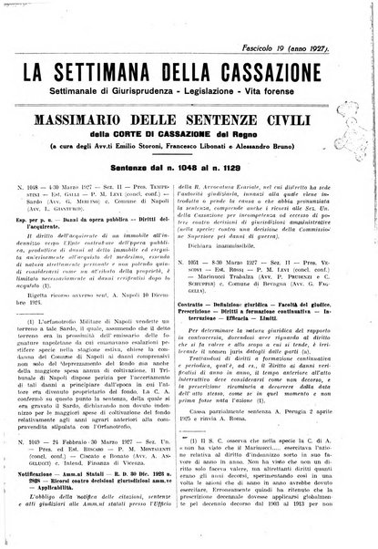 La settimana della Cassazione settimanale di giurisprudenza, legislazione, vita forense