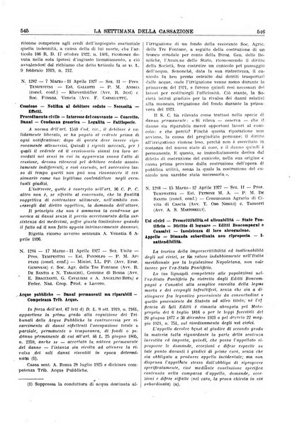 La settimana della Cassazione settimanale di giurisprudenza, legislazione, vita forense