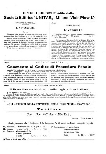 La settimana della Cassazione settimanale di giurisprudenza, legislazione, vita forense