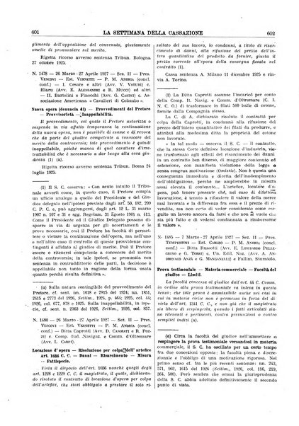 La settimana della Cassazione settimanale di giurisprudenza, legislazione, vita forense