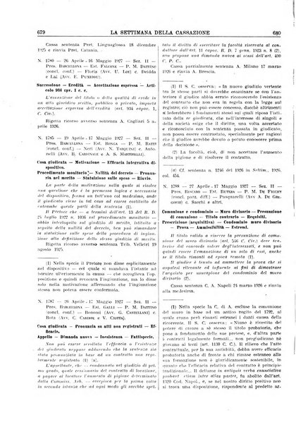 La settimana della Cassazione settimanale di giurisprudenza, legislazione, vita forense