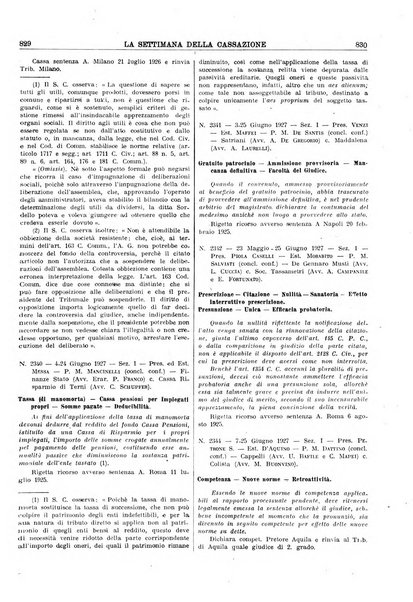 La settimana della Cassazione settimanale di giurisprudenza, legislazione, vita forense