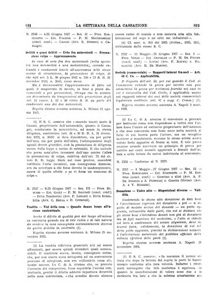 La settimana della Cassazione settimanale di giurisprudenza, legislazione, vita forense