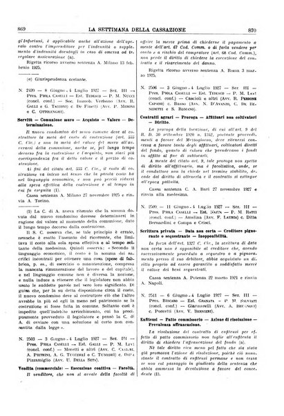 La settimana della Cassazione settimanale di giurisprudenza, legislazione, vita forense