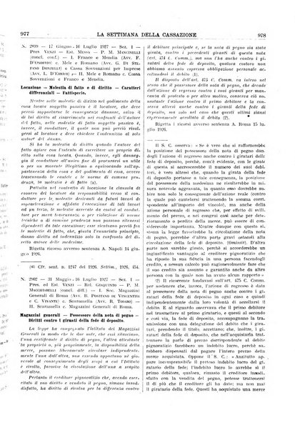 La settimana della Cassazione settimanale di giurisprudenza, legislazione, vita forense