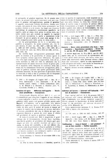 La settimana della Cassazione settimanale di giurisprudenza, legislazione, vita forense