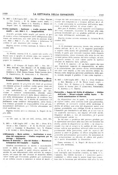 La settimana della Cassazione settimanale di giurisprudenza, legislazione, vita forense