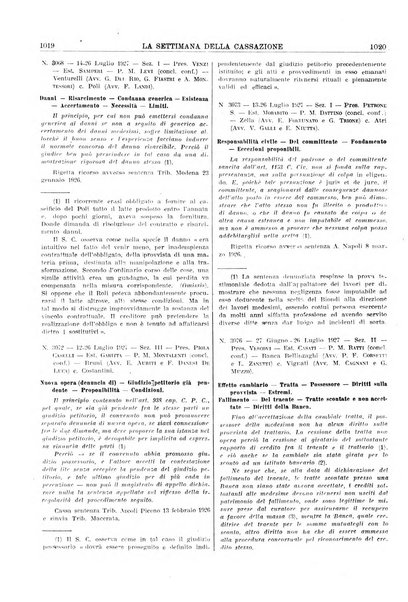 La settimana della Cassazione settimanale di giurisprudenza, legislazione, vita forense