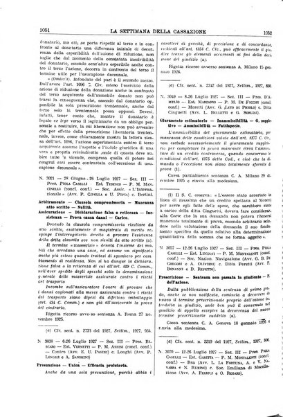 La settimana della Cassazione settimanale di giurisprudenza, legislazione, vita forense