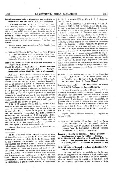 La settimana della Cassazione settimanale di giurisprudenza, legislazione, vita forense