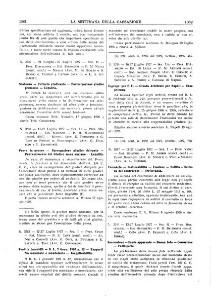 La settimana della Cassazione settimanale di giurisprudenza, legislazione, vita forense