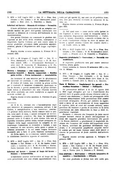 La settimana della Cassazione settimanale di giurisprudenza, legislazione, vita forense