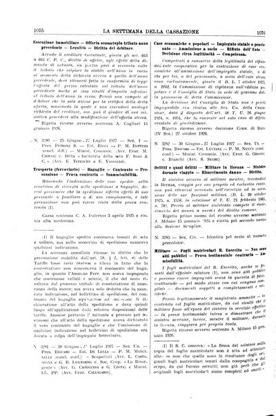 La settimana della Cassazione settimanale di giurisprudenza, legislazione, vita forense