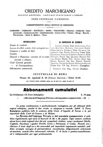 La settimana della Cassazione settimanale di giurisprudenza, legislazione, vita forense