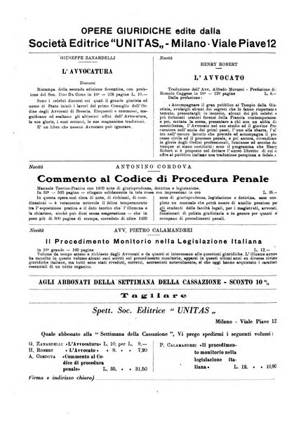 La settimana della Cassazione settimanale di giurisprudenza, legislazione, vita forense