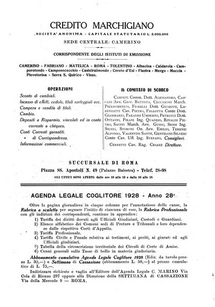 La settimana della Cassazione settimanale di giurisprudenza, legislazione, vita forense