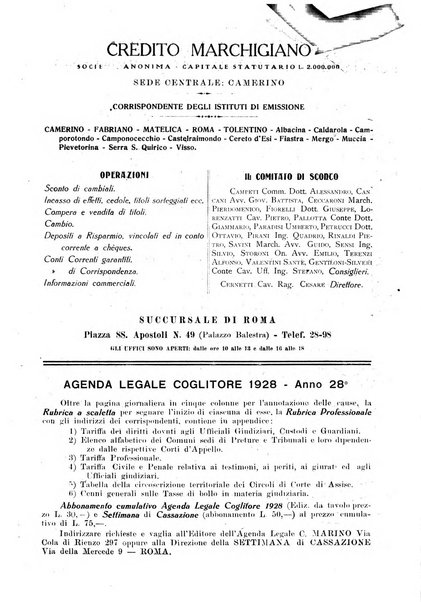 La settimana della Cassazione settimanale di giurisprudenza, legislazione, vita forense