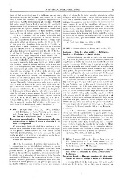 La settimana della Cassazione settimanale di giurisprudenza, legislazione, vita forense