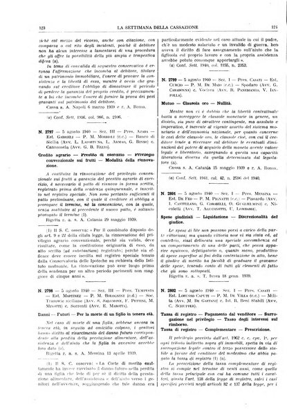 La settimana della Cassazione settimanale di giurisprudenza, legislazione, vita forense