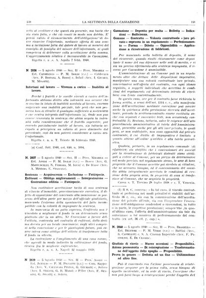 La settimana della Cassazione settimanale di giurisprudenza, legislazione, vita forense