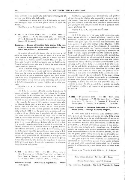 La settimana della Cassazione settimanale di giurisprudenza, legislazione, vita forense